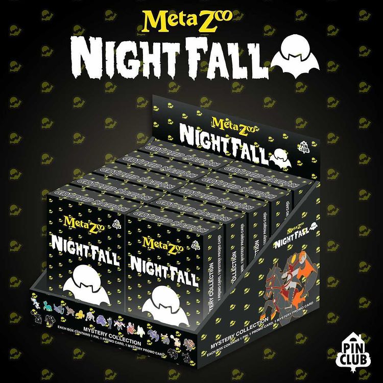 CASE of Nightfall Blind Box Pin + Promo Card Set (Pinclub X MetaZoo)